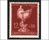Mint Stamp German Reich 1944 MI903(SCB287) 2+88 German reichspfennig Black brownish red Nautilus-Cup**STOCK IMAGE**