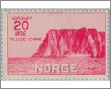 Mint Stamp Norway 1930 NK182(SCB2) The North Cape I 20 Øre Carmine**STOCK IMAGE**
