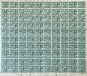 Mint Sheet USA 1959 SC1037SH The Hermitage (1835), Nashville, Tennessee Blue green 4 Cent 1959 Full Sheet**STOCK IMAGE**