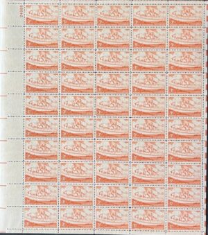 Mint Sheet USA 1954 SC1061SH Kansas Territory Centennial Brownish orange 3 Cent 1954 Full Sheet**STOCK IMAGE**