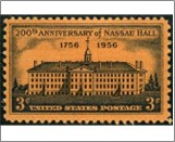Mint Stamp USA 1956 SC1083 Nassau Hall, Princeton, NJ Black 3 Cent 1956**STOCK IMAGE**