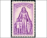 Mint Stamp USA 1957 SC1087 March of Dimes - Fight Against Polio Red lilac 3 Cent 1957**STOCK IMAGE**