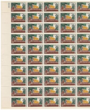 Mint Sheet USA 1958 SC1122SH Forest Scene / Deer Multicolor 4 Cent 1958 Full Sheet**STOCK IMAGE**