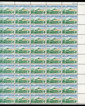 Mint Sheet USA 1959 SC1133SH Soil Conservation Multicolor 4 Cent 1959 Full Sheet**STOCK IMAGE**