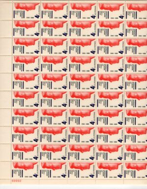 Mint Sheet USA 1960 SC1163SH Profile of Boy Multicolor 4 Cent 1960**STOCK IMAGE**