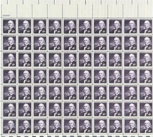 Mint Sheet USA 1961 SC1177SH Horace Greeley (1811-1872), Publisher and Editor Dull violet 4 Cent 1961 Full Sheet**STOCK IMAGE**
