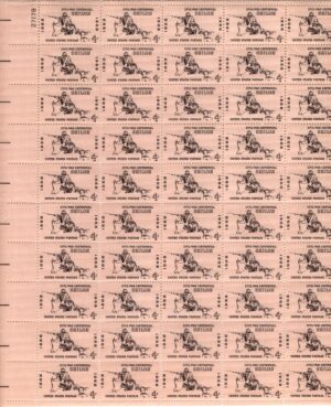 Mint Sheet USA 1962 SC1179SH Rifleman at Battle of Shiloh 1862 Black 4 Cent 1962 Full Sheet of 50**STOCK IMAGE**