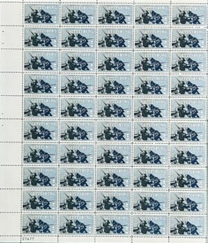 Mint Sheet USA 1963 SC1180SH Blue and Gray at Gettysburg Blue,Grey 5 Cent 1963 Full Sheet**STOCK IMAGE**