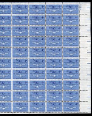 Mint Sheet USA 1961 SC1185SH Navy's First Plane (Curtiss A-1 of 1911) and Naval Air Wings Blue 4 Cent Full Sheet**STOCK IMAGE**
