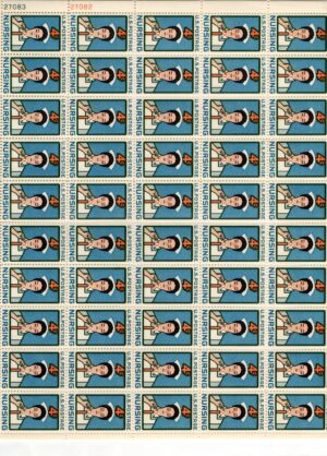Mint Sheet USA 1961 SC1190SH Student Nurse Lighting Candle Multicolor 4 Cent 1961**STOCK IMAGE**