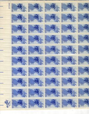 Mint Sheet USA 1964 SC1247SH Philip Carteret Landing at Elizabethtown ultramarine 5 Cent 1964 Full Sheet**STOCK IMAGE**
