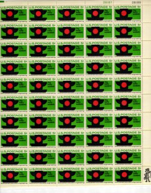 Mint Sheet USA 1965 SC1272SH Traffic Signal Multicolor 5 Cent 1965 Full Sheet**STOCK IMAGE**
