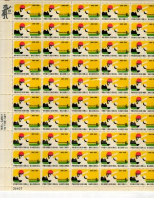 Mint Sheet USA 1969 SC1381SH Professional Baseball 1869-1969 Multicolor 6 Cent 1969 Full Sheet**STOCK IMAGE**