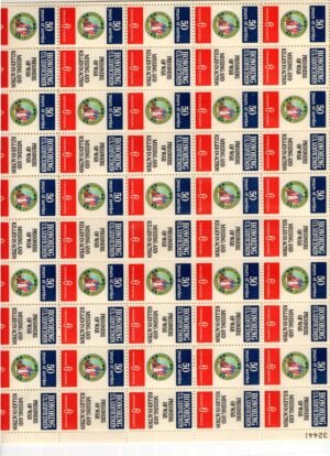 Mint Sheet USA 1970 SC1421-22 Disabled American Veterans Emblem Multicolor 6 Cent 1970 Full Sheet**STOCK IMAGE**