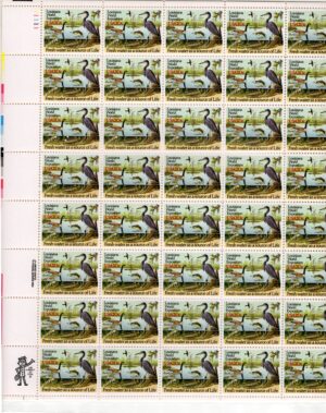 Mint Sheet USA 1984 SC2086SH Canada Goose, Heron, Largemouth Bass, Pike, Frog Multicolor 20 Cent 1984 Full Sheet**STOCK IMAGE**
