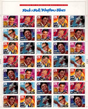 Mint Sheet USA 1993 SC2724-30SH Rock&Roll/Rhythm&Blues 29 Cent 1993 Full Sheet of 35**STOCK IMAGE**
