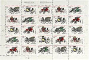 Mint Sheet USA 1995 SC3019-29 Antique Autos 32 Cent 1995 Full Sheet**STOCK IMAGE**