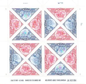 Mint Sheet USA 1997 SC3131-32 Pacific 1997 Triangles 2*32 ¢ -Sheet of 16**STOCK IMAGE**