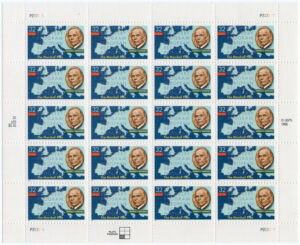Mint Sheet USA 1997 SC3141SH The Marshall Plan Multicolor 32 Cent 1997 Full Sheet**STOCK IMAGE**