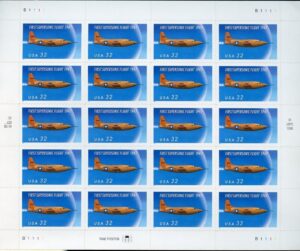 Mint Sheet USA 1997 SC3173SH First Supersonic Flight, 50th Anniversary Multicolor 32 Cent 1997 Full Sheet**STOCK IMAGE**