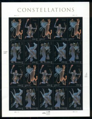 Mint Sheet USA 2005 SC3945NewSH Constellations 2005 37 ¢ Full Sheet**STOCK IMAGE**