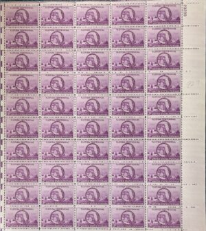 Mint Sheet USA 1945 SC927SH Statehood Florida Centennial Bright red violet 3 Cent 1945 Full Sheet**STOCK IMAGE**