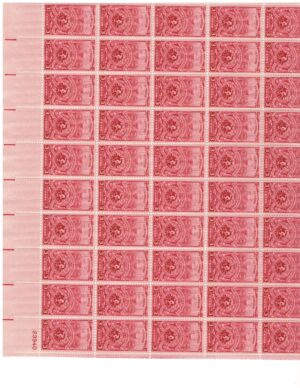 Mint Sheet USA 1948 SC979SH Torch and Emblem of American Turners Carmine 3 Cent 1948 Full Sheet**STOCK IMAGE**