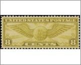 Mint Stamp USA 1932 SCC17 Winged Globe Olive 8 Cent 1932**STOCK IMAGE**
